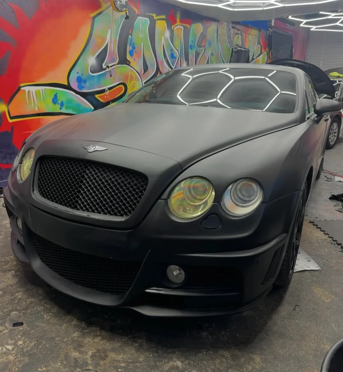 Bentley — flat black finish