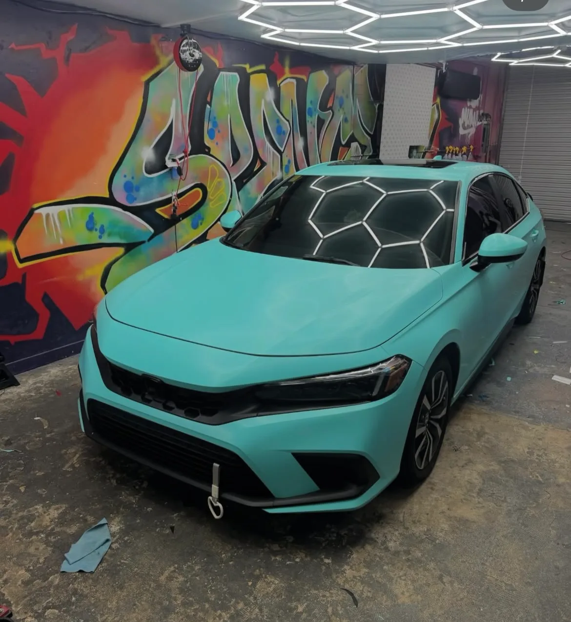 Honda Civic — Tiffany blue color change